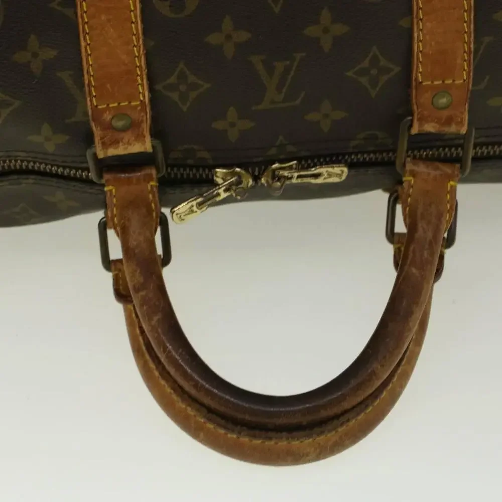 LOUIS VUITTON Monogram Keepall 55 Boston Bag M41424 LV Auth 58741 - Picture 7 of 16